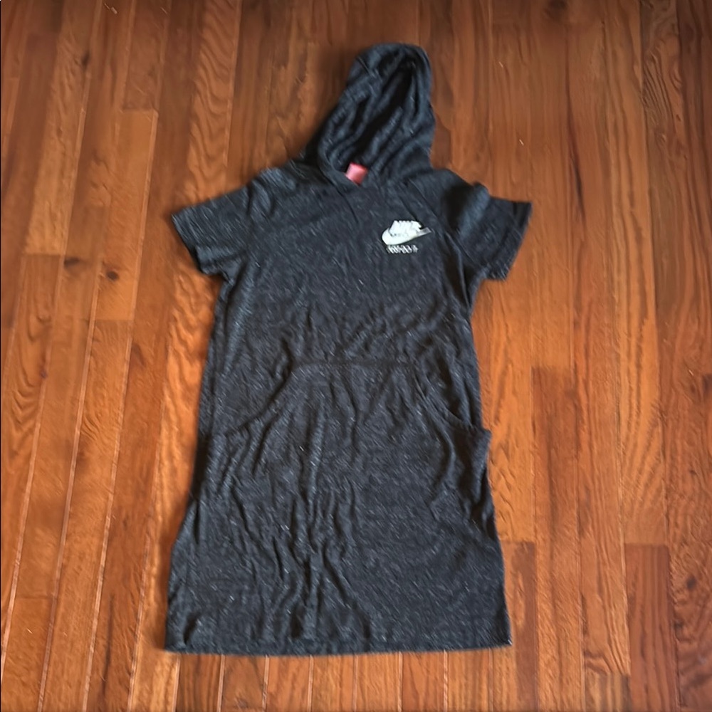 Nike Gray Hooded Dress